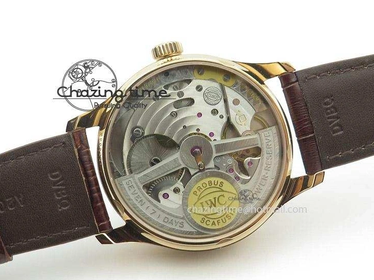 MIROTIME 0404 Portuguese Real PR IW500127 RG ZF 1:1 Best Edition Grey Red Dial On Brown Leather Strap A52010 V AllSeason 7331